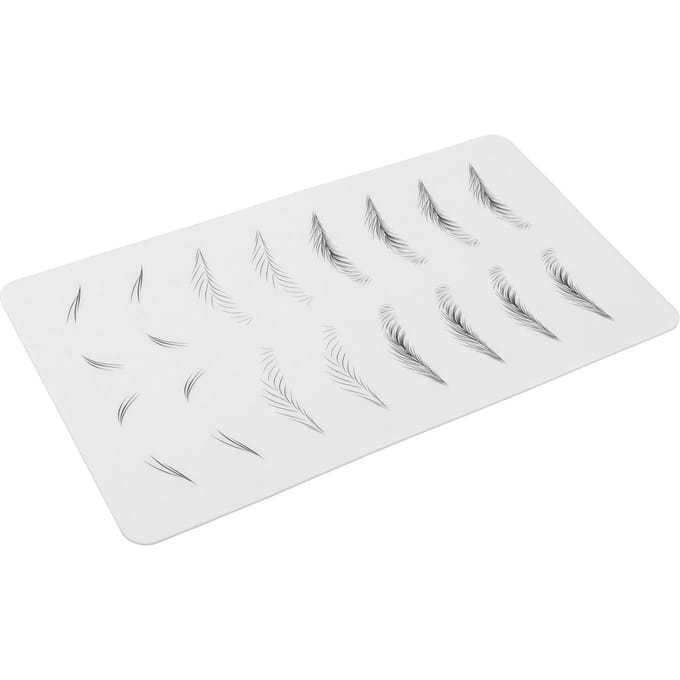 Microblading Oefenhuid Inktloos Brede Wenkbrauwen Microblading Trainingsvel voor Beginner 03 white