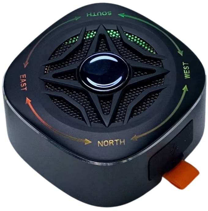 Fivesquare SpinWave Waterproof Speaker – Mini Bluetooth Speaker met Gyro-Spinner Design, RGB Licht, IPX7 & Bass/TWS V6
