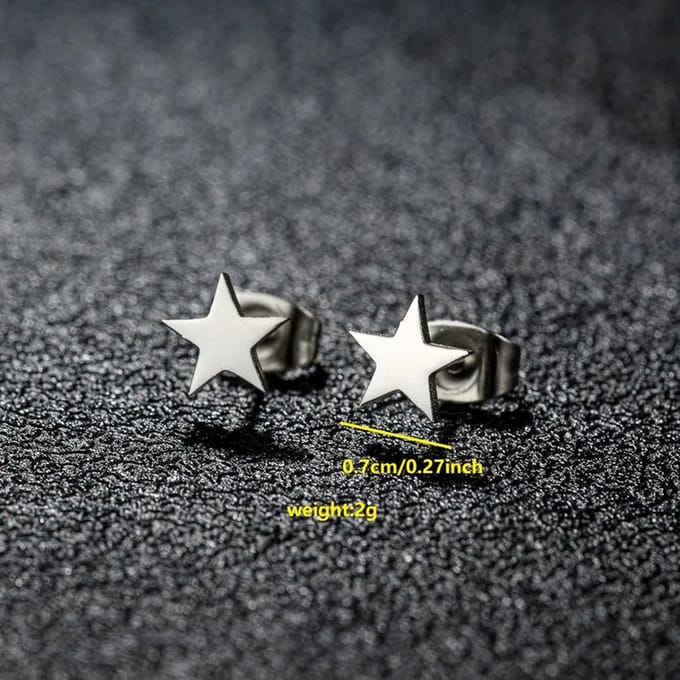 JewelGalerie-Oorbellen-Studs-Ster-Zilver