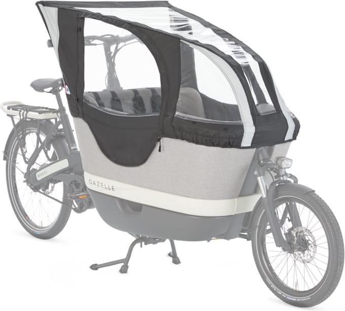 Gazelle Regenhoes tbv. Makki Bakfiets - Zwart