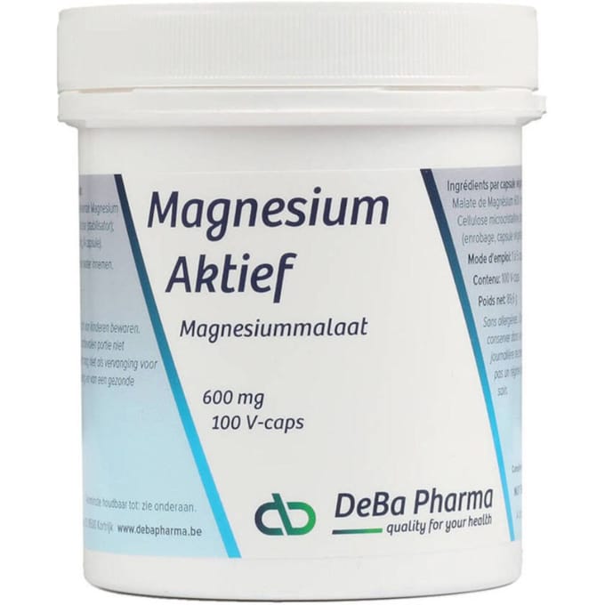 DeBa Pharma Magnesium Actief 600 mg 100 Capsules