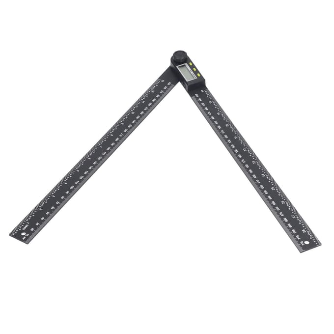 Règle d'angle électronique avec affichage numérique LCD, rapporteur d'angle et pile 0?300 mm 0 ?360 gray