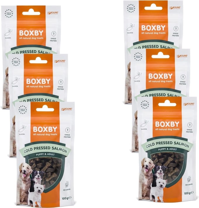 Proline Boxby Grain Free 100 g - Hondensnacks - 6 x Zalm Hypo-Allergeen