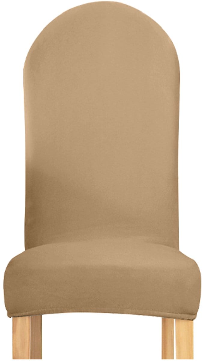 Meble odNowa - Stoelhoes - Gewatteerde Rugleuning - Beige - Fluweel