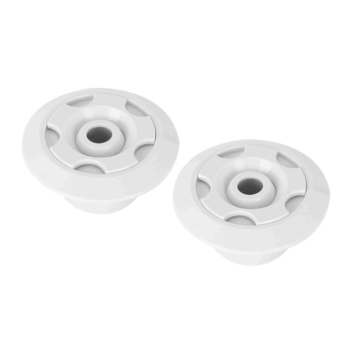 2 STUKS Zwembad Jet Nozzle 2 Inch 360 graden Roterend Verstelbaar Massage Wateruitlaat Nozzle voor Spa Zwembad gray