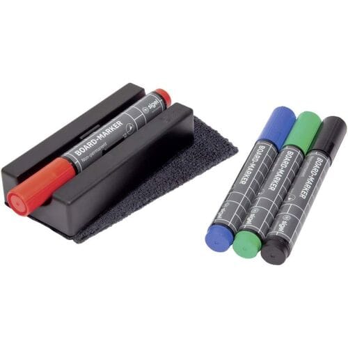 Sigel BA151 Whiteboard accessoireset (b x h) 130 mm x 60 mm Zwart