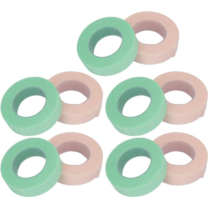 10 Rouleaux Ruban Extension de Cils Micropore Adhésif Respirant Ruban Extension de Cils 0,5 Pouce X 10 blue