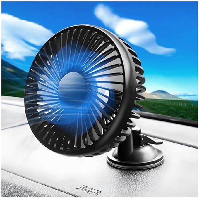 Zeynomax - Autoventilator - 360 graden rotatie - Zomerventilator