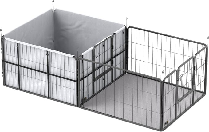 Pawhut Werpkist-Staal, Polyester-203L x 102B x 60H cm-Zwart
