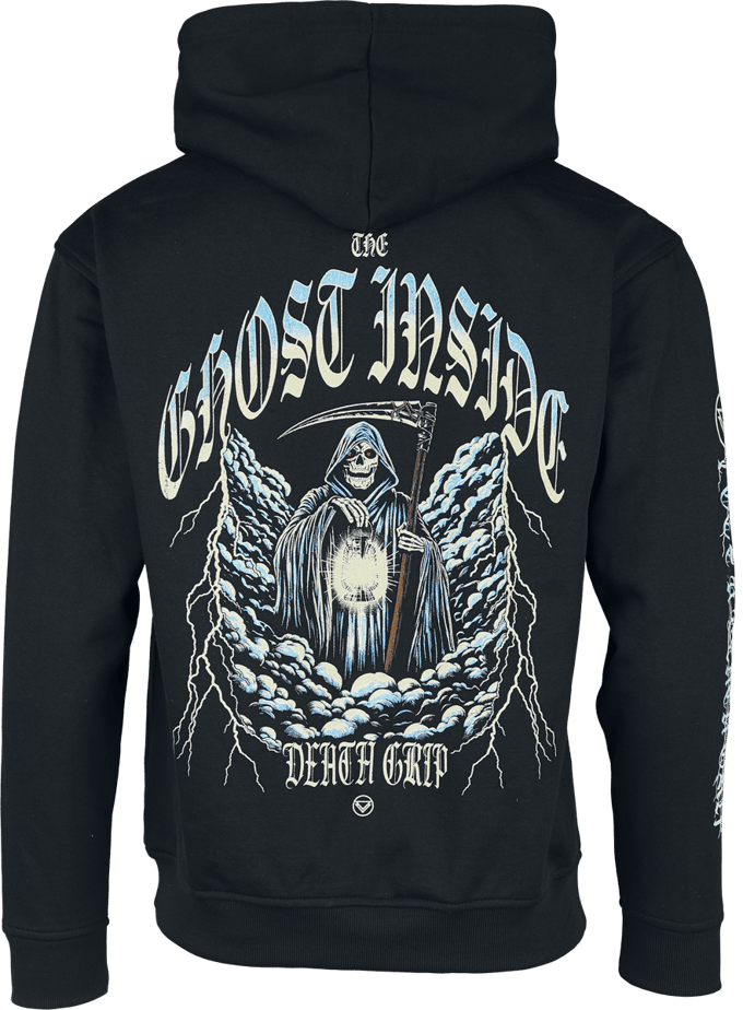Ghost Inside, The Trui met capuchon - Death Grip - S tot M - voor Mannen - zwart