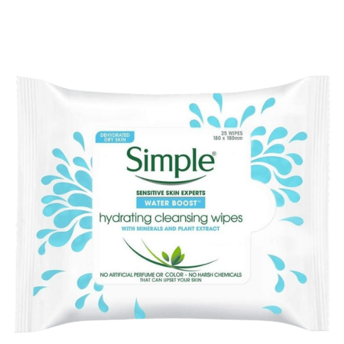 Simple Water Boost Hydraterende Reinigingsdoekjes - 25 Stuks