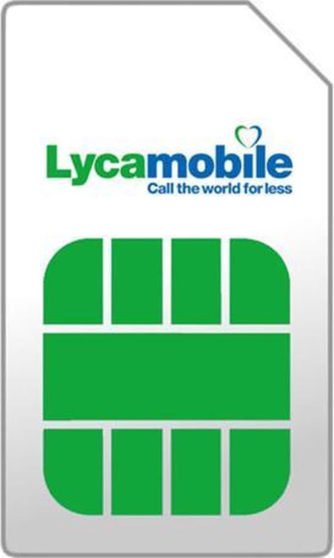 Lycamobile Sim-pack  € 15 Nieuw
