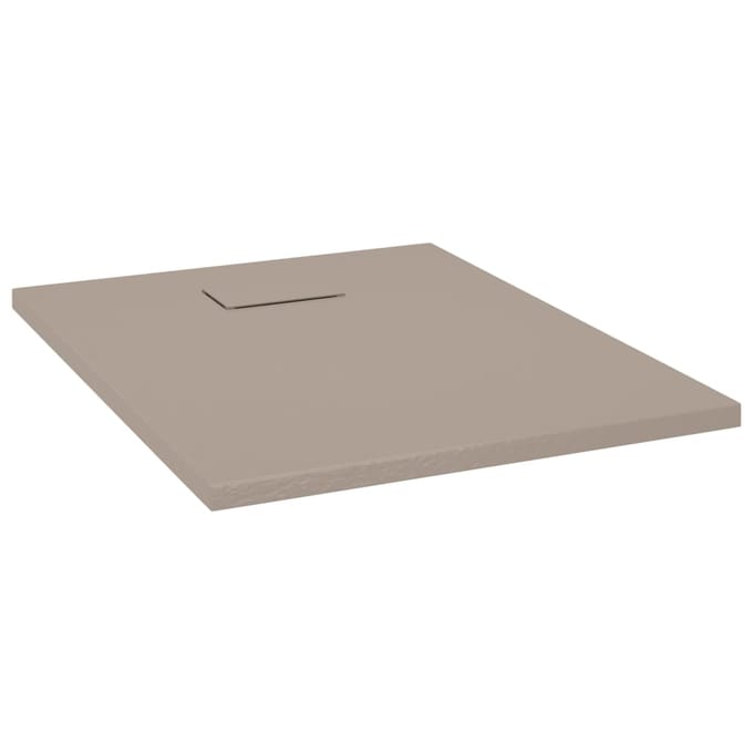 vidaXL - Douchebak - 90x70 - cm - SMC - bruin