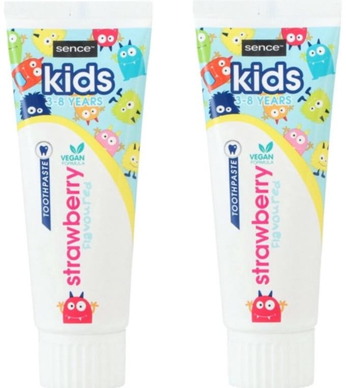 Sence Tandpasta Kids Aardbei - 2 x 75 ml