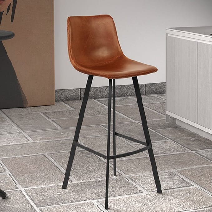 Barstoel Ozan H 65cm - cognac
