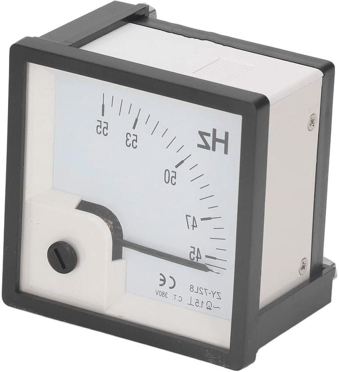 Frequentiemeter Paneel - AC Frequentietester - Industrieel Meten - Hoge Stabiliteit - 72x72 Mm - Wit