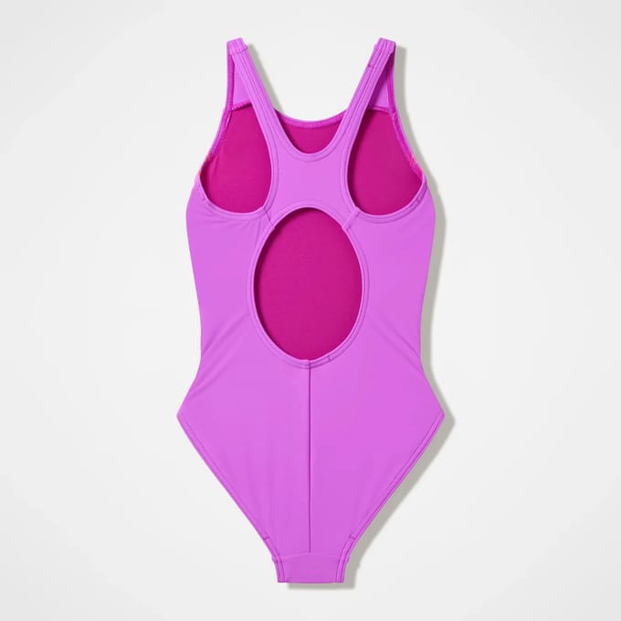 Eén stuk zwempak spierplaatsing meisje Speedo