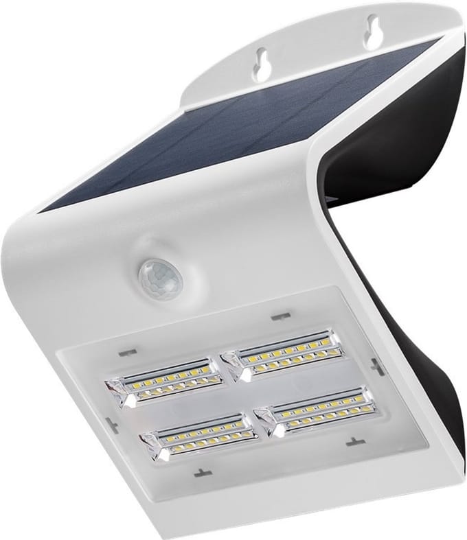 Goobay solar LED-wandlamp met bewegingssensor voor buiten - 3,2W / wit