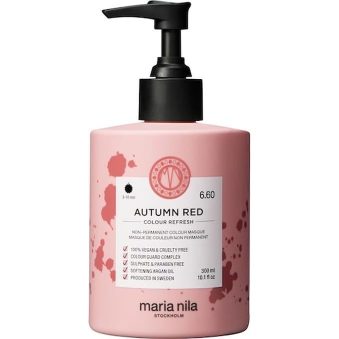 Maria Nila Colour Refresh Autumn Red 6.60 Haarbehandeling Dames 300 ml