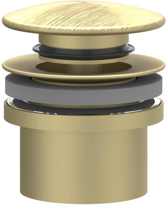 IVY Toebehoren Design plug stop&go RVS316 geborsteld mat goud PVD