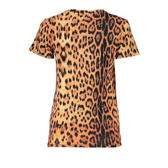 Cavalli Class Arancione Katoenen Dames T-Shirt