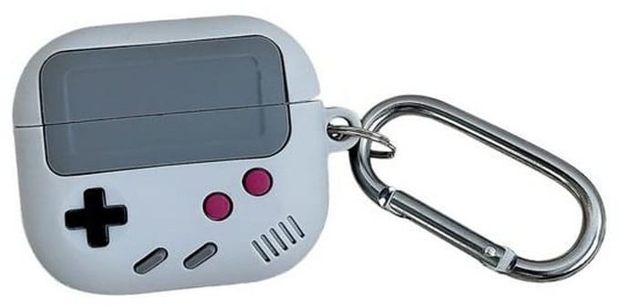 Beline Serie - Grijze Gamer Etui - Precieze Pasvorm - Bescherming Tegen Krassen - Voor AirPods 3
