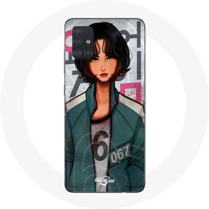 Coque - Samsung - Galaxy A51 - Souple - Blanc - Squid Game Kang Sae Byeok
