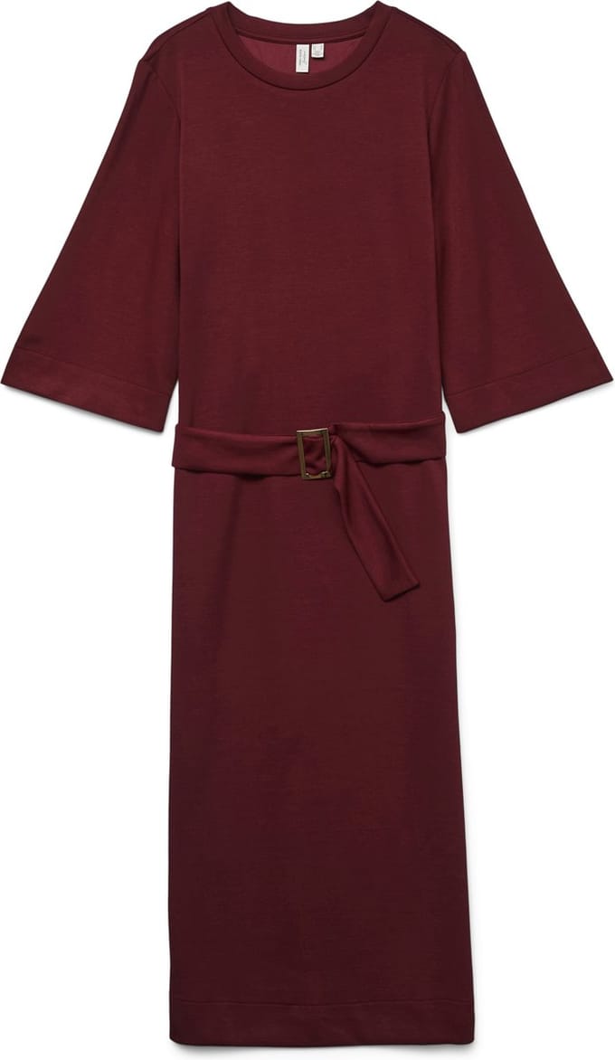 VERO MODA - VMFREYA 3/4 7/8 BELT DRESS JRS BTQ GA - Dames - Maxi jurken