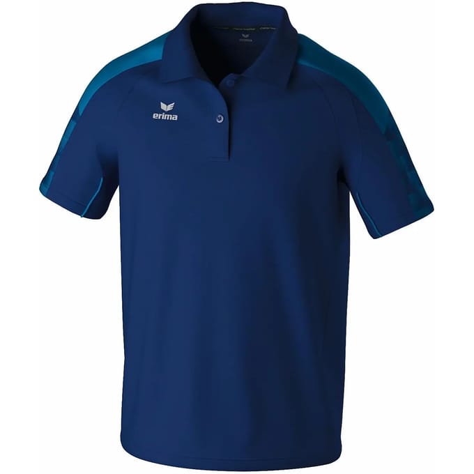 Erima Evo Star Polo Heren - Marine / Mykonos | Maat: M