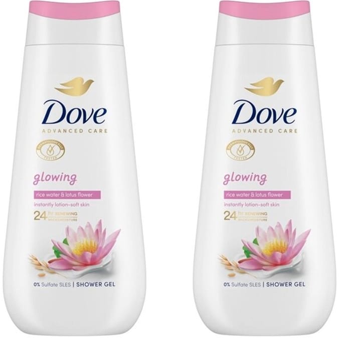 Dove Advanced Care Douchegel - Glowing - 2 x 225 ml