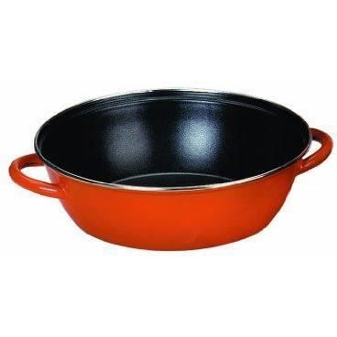 Ibili - 916732 - Diepe pan met handvatten oranje