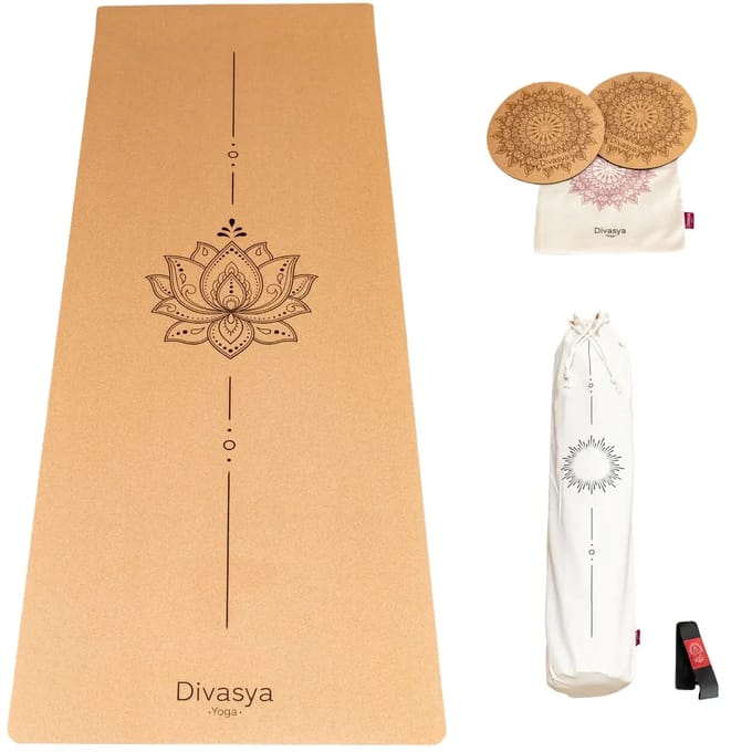 Kurkens yoga mat met set Divasya-Yoga 004