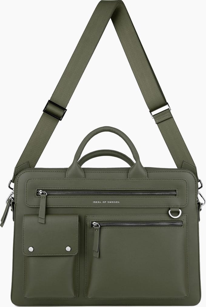 iDeal of Sweden Unity Messenger Laptop Bag Metal Woods