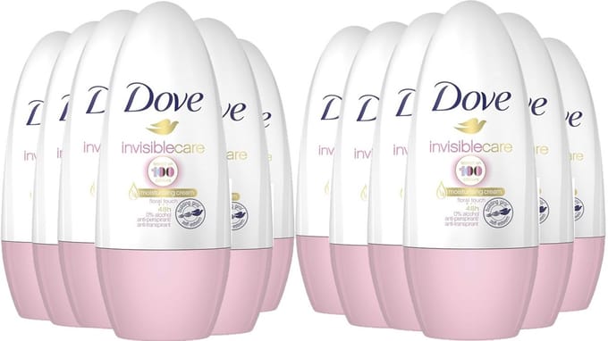 Dove - Deodorant - Roller - Invisible Care - 50ml x 12