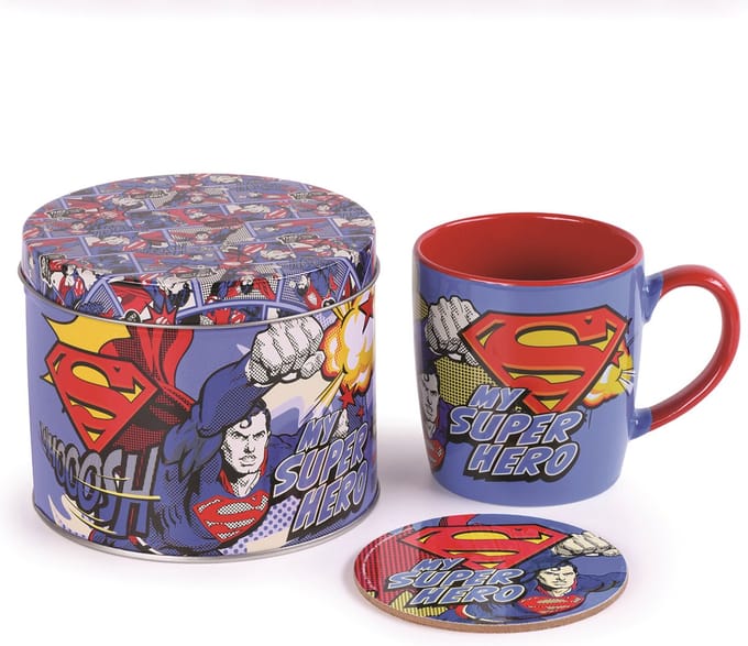 Superman - Mijn Superheld Geschenkset - Onderzetter en Mok