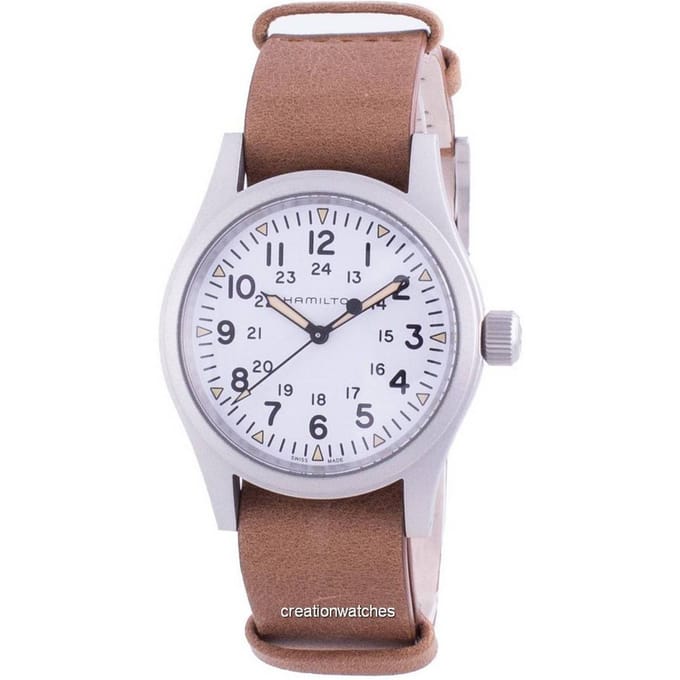 Hamilton Khaki Field White Dial Automatic H69439511 Heren horloge wit