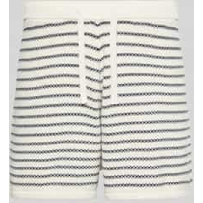 loose fit short van katoenmix in tricotlook