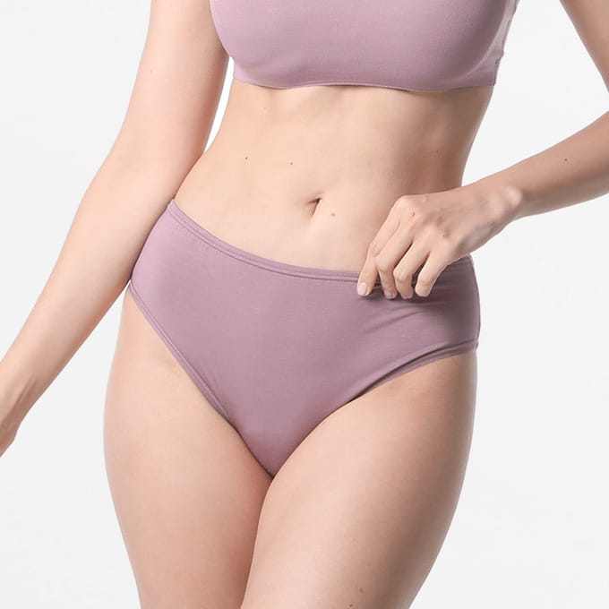 Slip dames brief Micro Modal aubergine