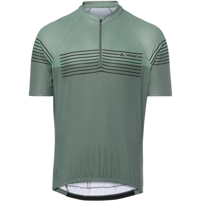 Vaude Bike Posta Half Zip Ii Korte Mouw Wielertrui Groen M Man