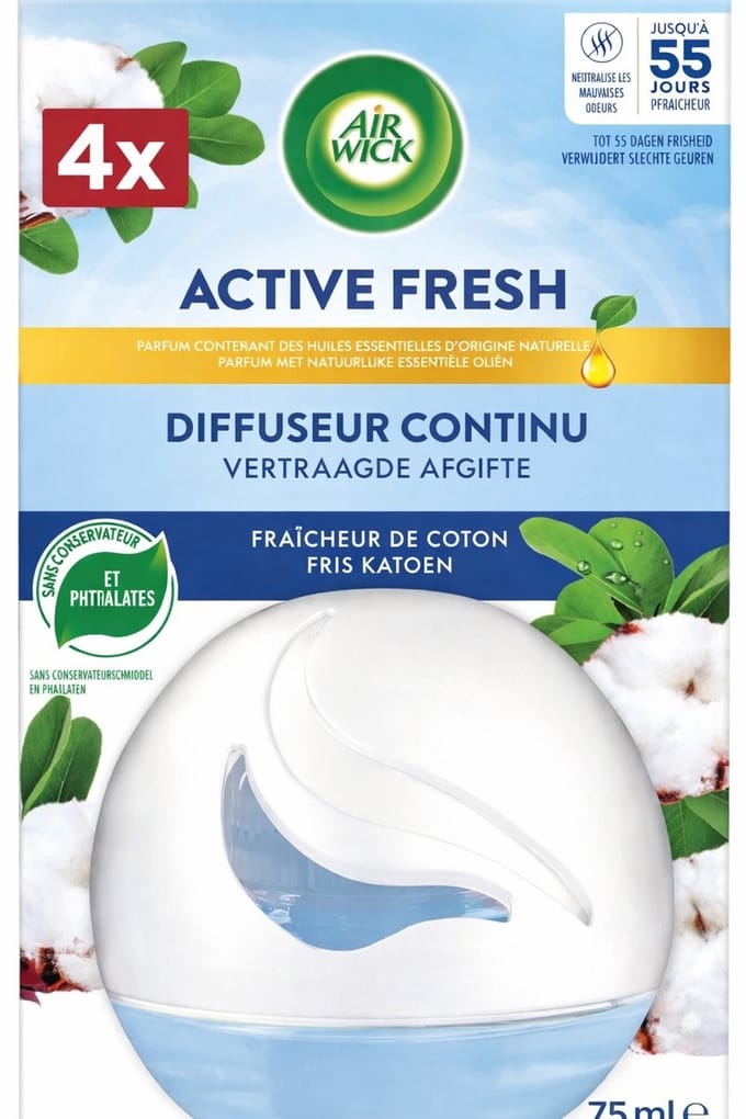(4x) Air Wick Decosphere Katoen