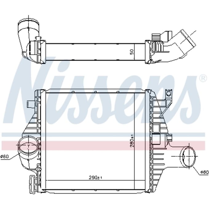Intercooler NISSENS 96894