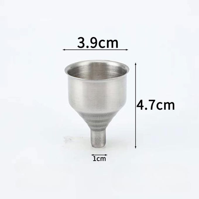 1Pc Trechter Roestvrij Staal Draagbare Mini Kleine Mond Trechters Bar Wijnfles B