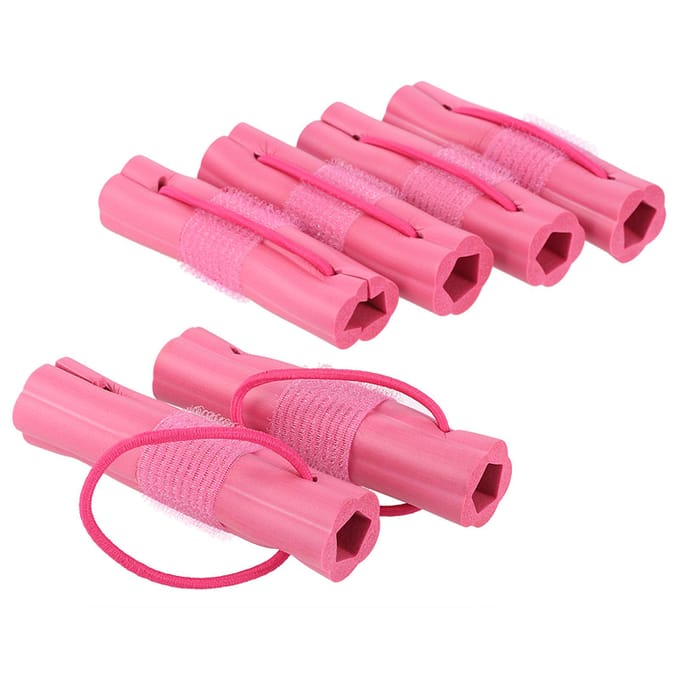 6 Stuks Magic Foam Sponge Haar Krultang Krullend Haar Vorm Haar Krultang Roller DIY Haar Styling Tools 6Pcs pink