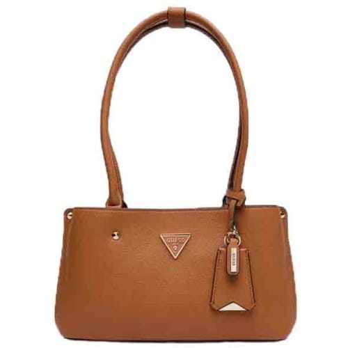 GUESS schoudertas Meridian II Shoulder Satchel Bag Cognac Lichtbruin