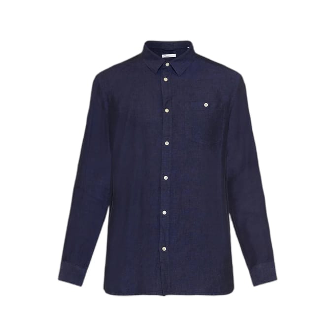 Linnen overhemd met lange mouwen KnowledgeCotton Apparel