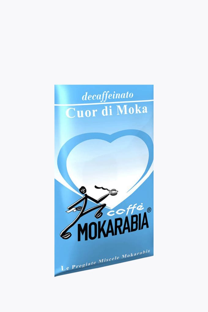Mokarabia Cuor Di Moka Cafeïnevrij 1 kg | Hele bonen | India, Afrika | Intense espresso, minder dan 0,10% cafeïne, aromatisch met milde tonen