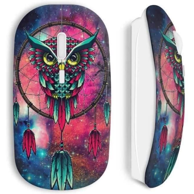 Souris sans Fil Hiboux catch dreamer graphic