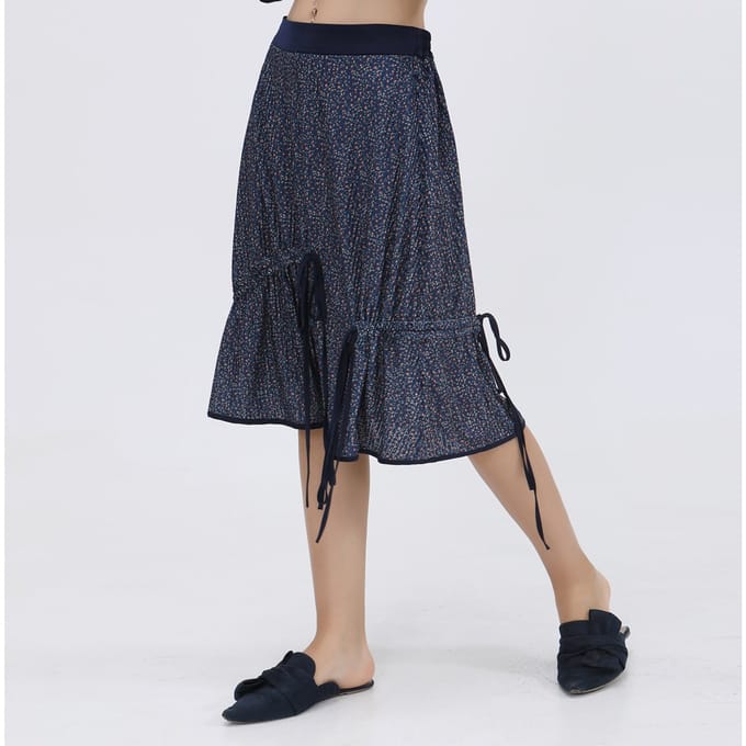 Liberty Print Velvet trapeze rok en satijnen vooringenomenheid
