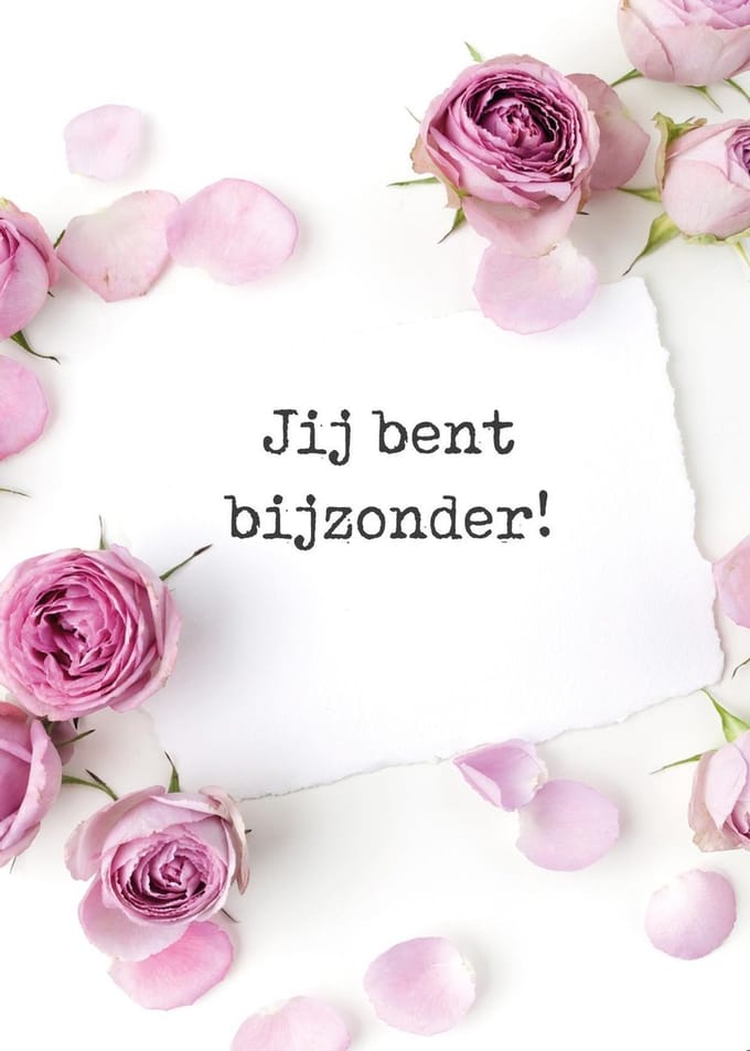 10 stuks Jij bent bijzonder| Kaart met envelop| Majestically