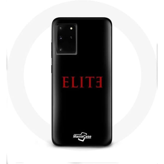 Coque - Samsung - Galaxy S11 Plus - Rigide - Logo Rouge - Protection Synthétique noir